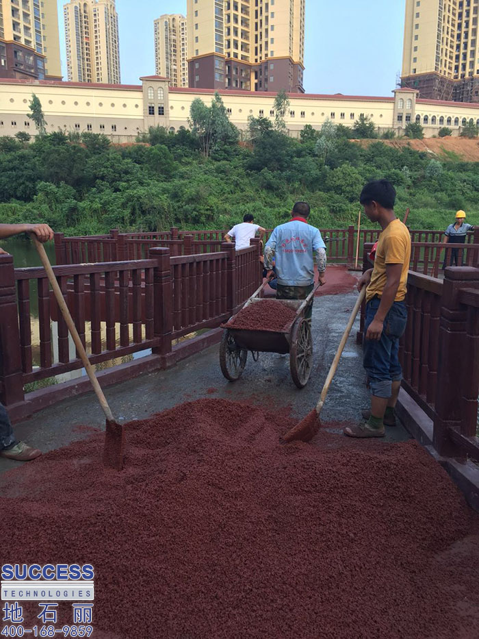 廣州地石麗惠州雙壁灣環湖綠道透水地坪項目