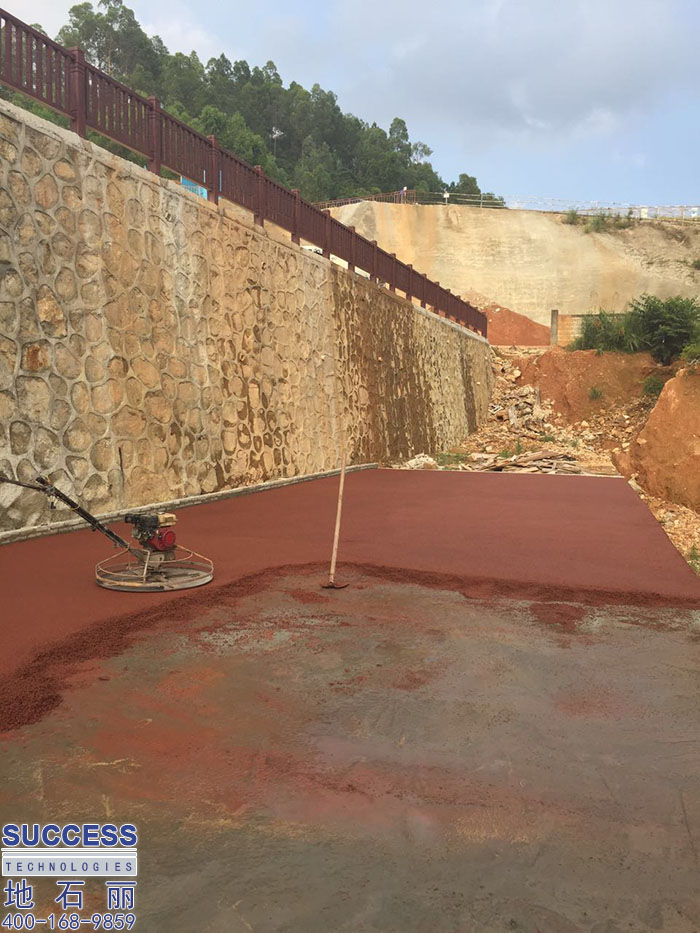 廣州地石麗惠州雙壁灣環湖綠道透水地坪項目