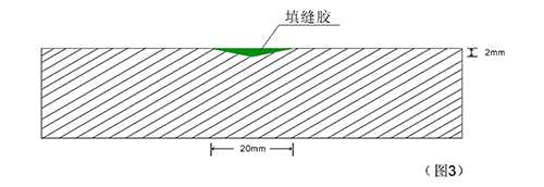 硅PU球場基礎中裂縫處理方法